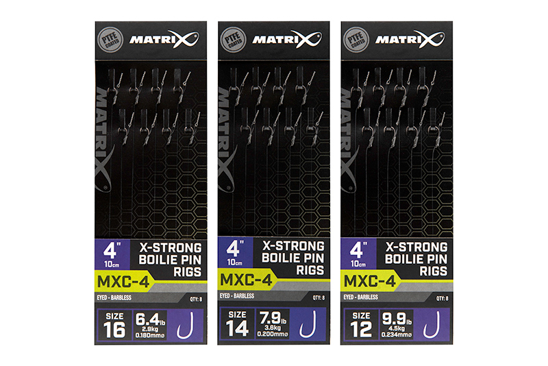 MATRIX MXC-4 X-Strong Boilie Pin Rigs 4"/10cm