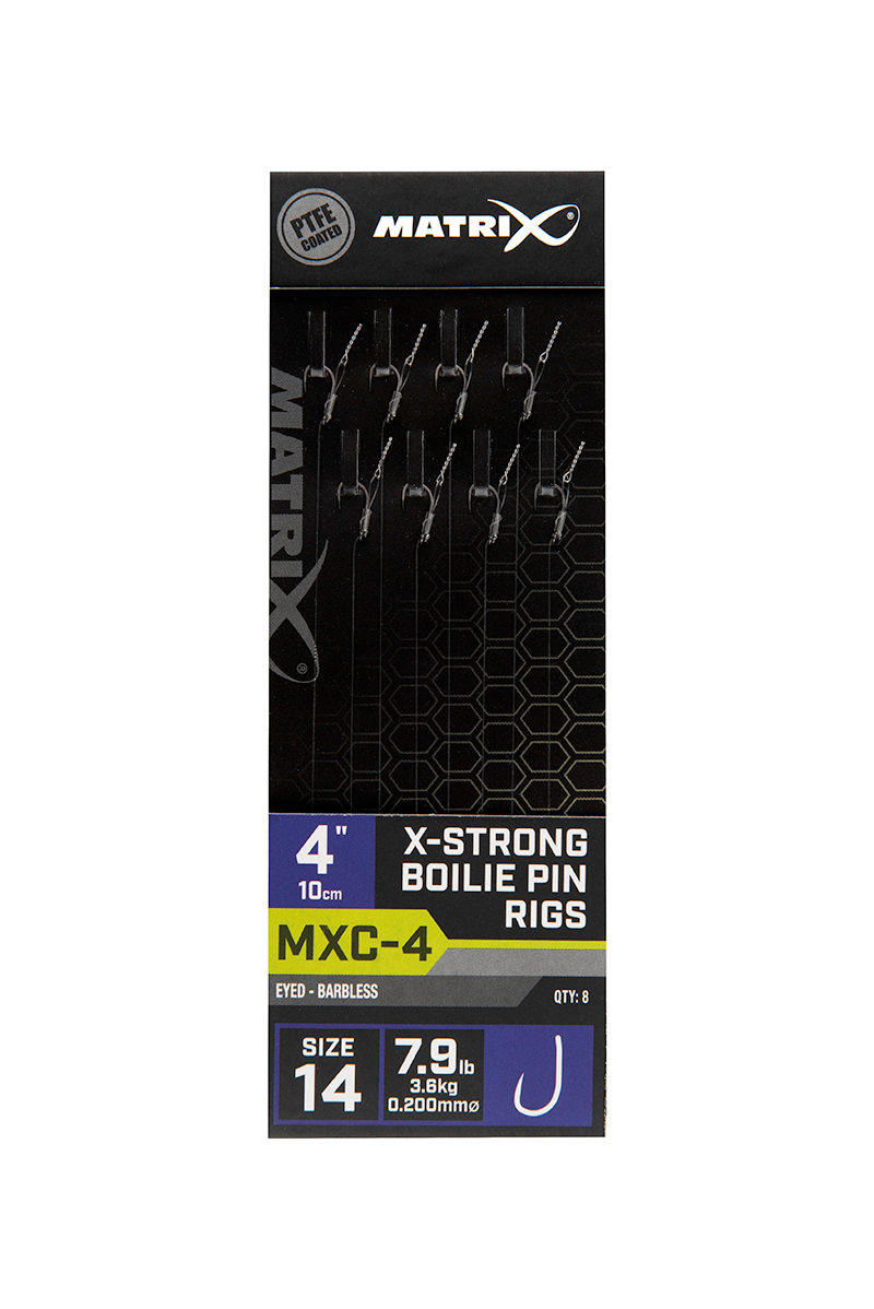 MATRIX MXC-4 X-Strong Boilie Pin Rigs 4"/10cm - Image 3