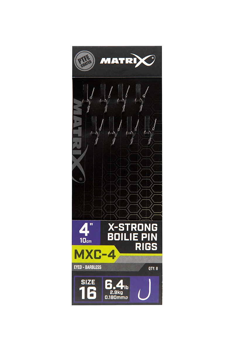 MATRIX MXC-4 X-Strong Boilie Pin Rigs 4"/10cm - Image 4